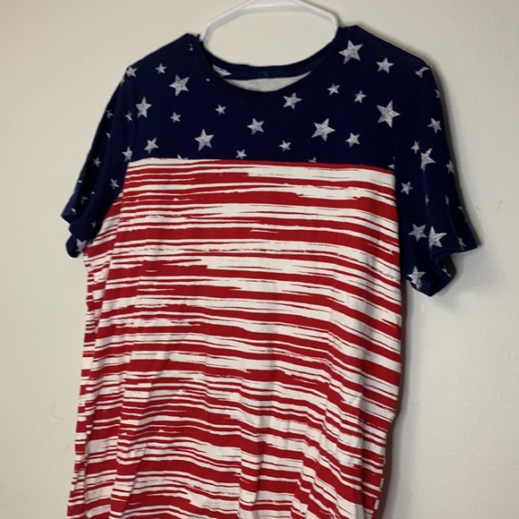 Kim Rogers American flag Tshirt, size Medium. Red white and blue design. - Picture 6 of 6